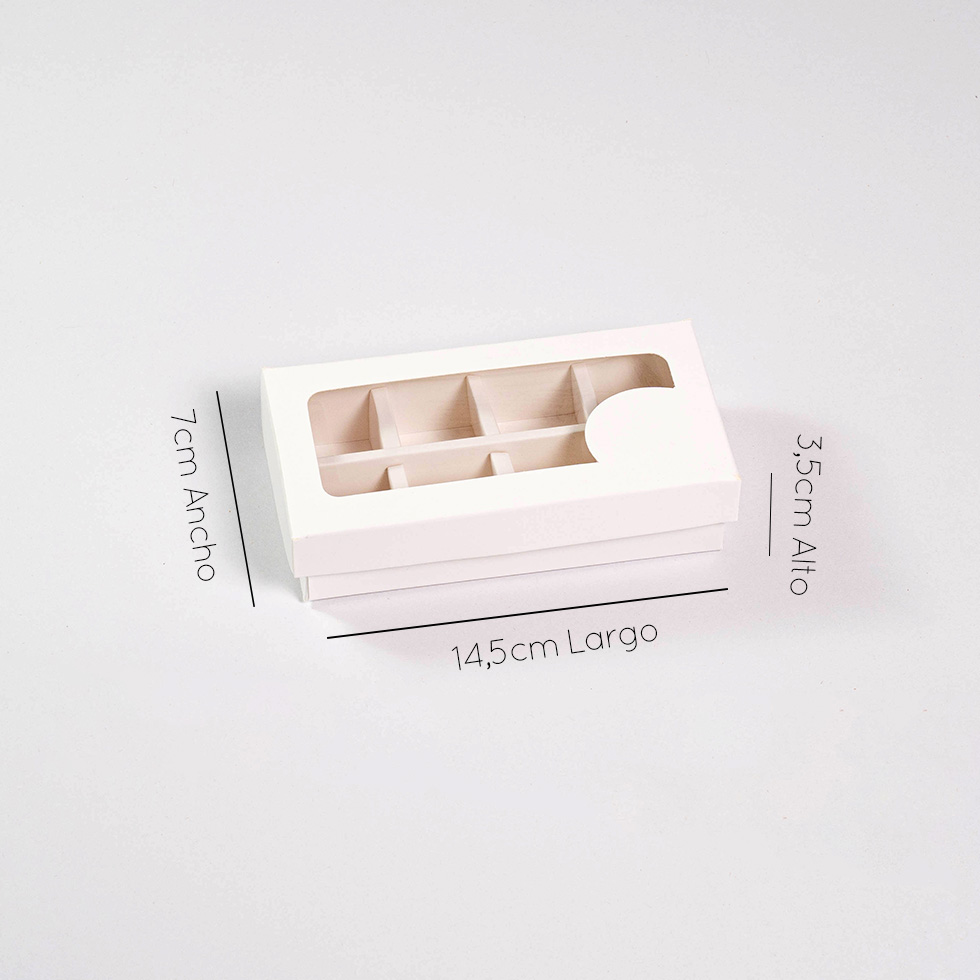 Caja trufa x8 ventana